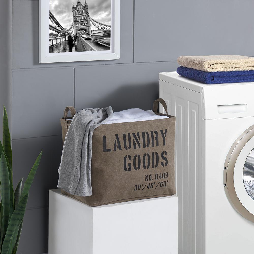Laundry Baskets Room Storage The Home Depot Army Canvas Laundry Basket