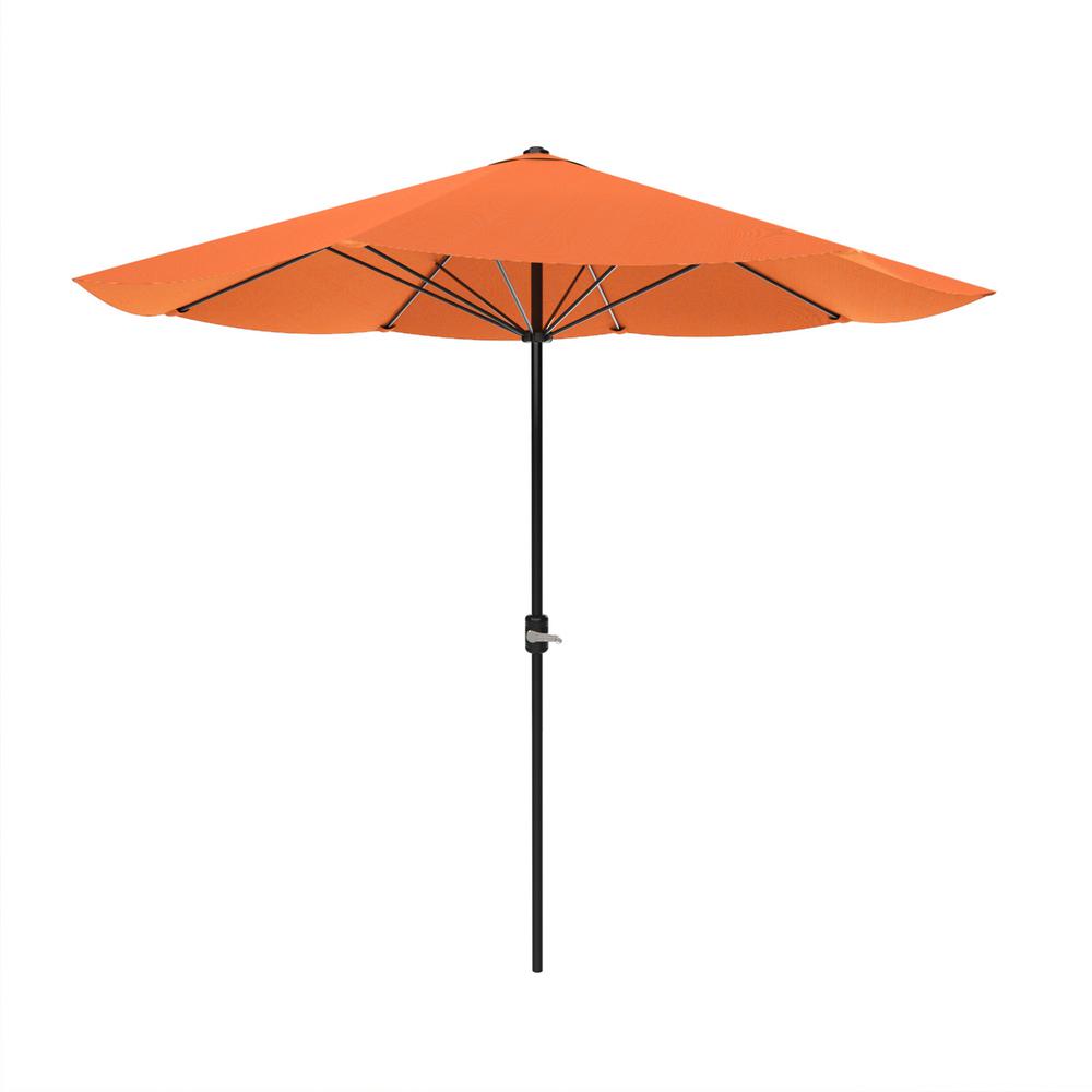Pure Garden 9 Ft Aluminum Patio Market Umbrella With Hand Crank Pure Garden 9 Ft Aluminum Patio Market