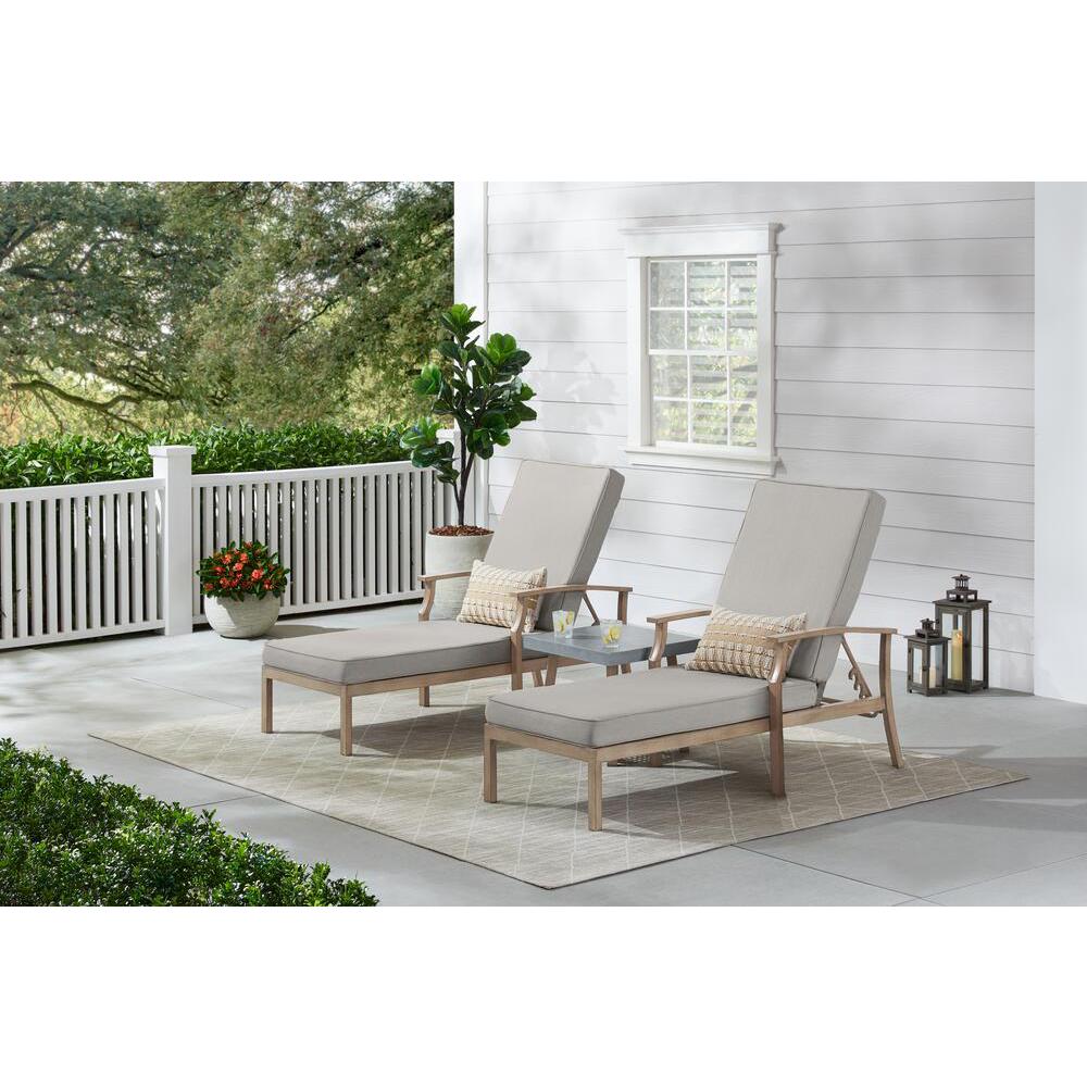 Hampton Bay Beachside Rope Look Wicker Outdoor Patio Sectional Sofa Seating Set with