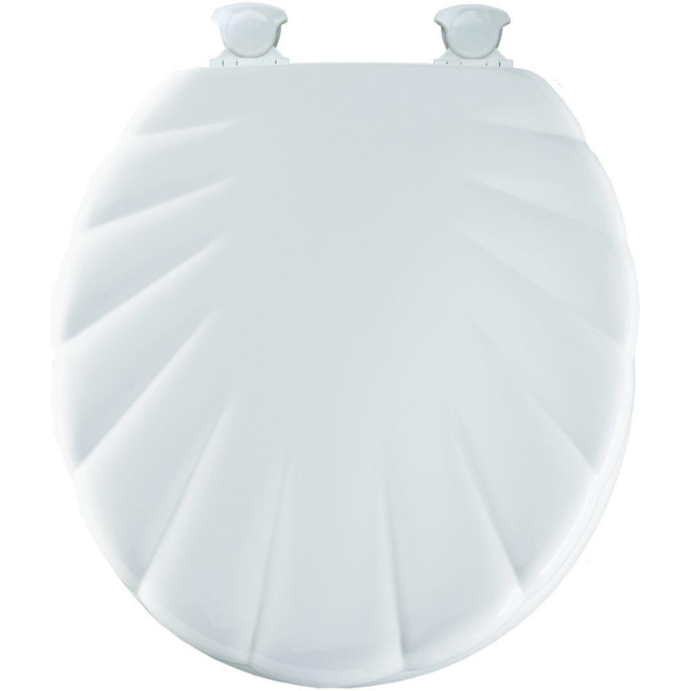 TOPSEAT TinyHiney Slow Close Children's Round Closed Front Toilet Seat in White6TSTR9999SL