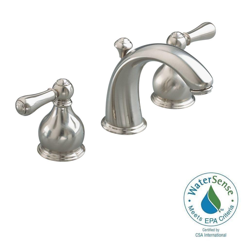 williamsburg 8 in. widespread 2-handle mid-arc bathroom faucet in brushed  nickel