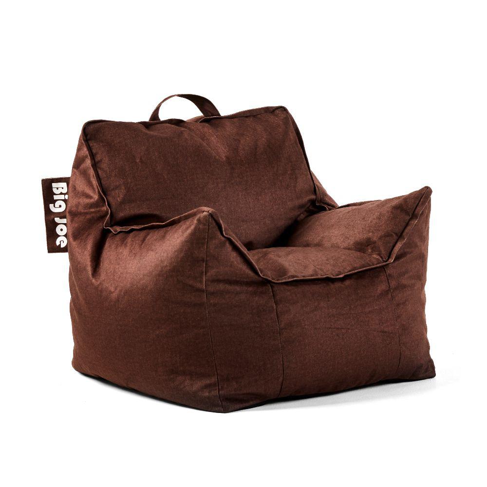 Brown Bean Bag Chairs The Home Depot Kids Mitten Chair Cocoa Lenox Bean Bag