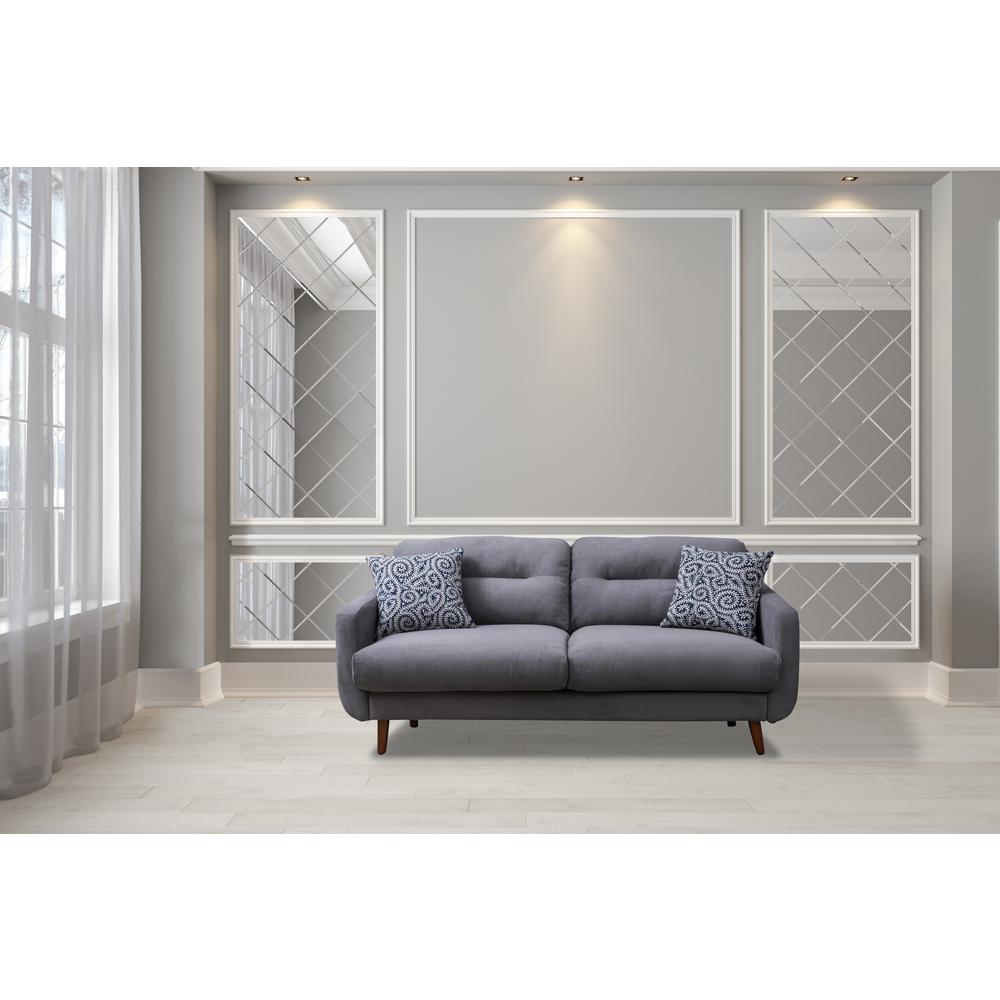 Crawford Burke Glasgow 74 In Gray Linen Urban Track Arm Sofa Gray Linen Urban Track Arm Sofa