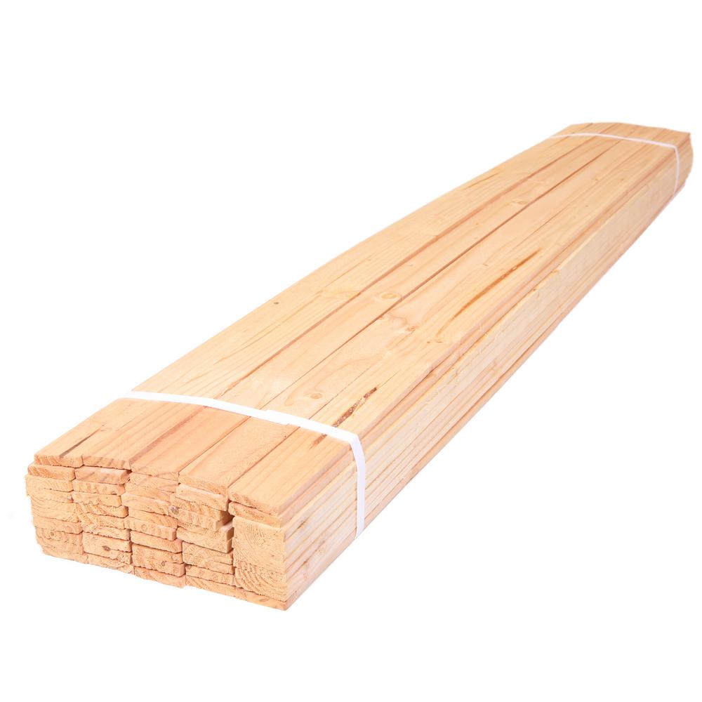 5 16 In X 1 1 2 In X 4 Ft Wood Lath 50 Pack The Home Depot