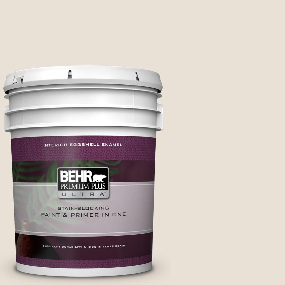 Behr Premium Plus Ultra 5 Gal 730c 1 White Clay Eggshell Enamel 730c 1 White Clay Eggshell Enamel Interior Paint And Primer In One
