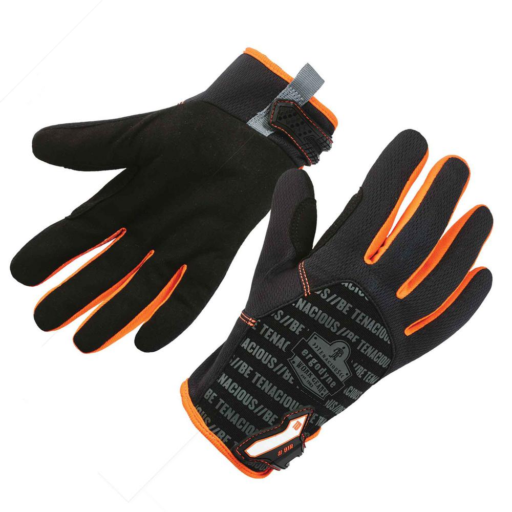 Ergodyne ProFlex Small Black Standard Utility Work Gloves812 The