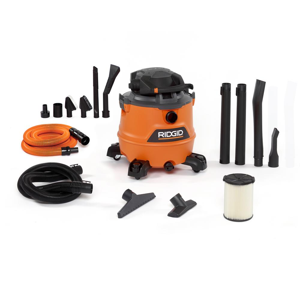 RIDGID 16 Gal. 6.5Peak HP NXT Wet/Dry Shop Vacuum with Detachable
