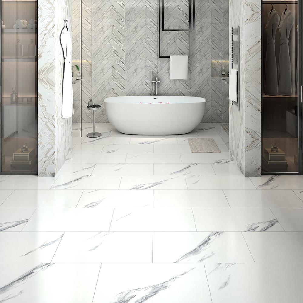 Marble Vinyl Plank Flooring Vinyl Flooring The Home Depot