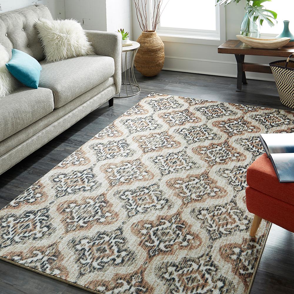 Mohawk Home Rialto Gray 7 Ft 6 In X 10 Area Rug 040190 The Gray 7 Ft 6 In X 10 Area Rug