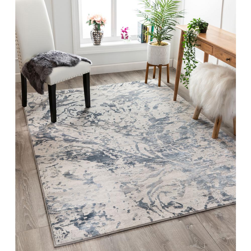 Well Woven Avebury Winston Light Grey Modern Abstract Paintsplash