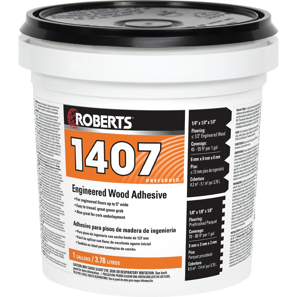 Roberts 1407 1 Gal. Engineered Wood Flooring Adhesive14071 The Home