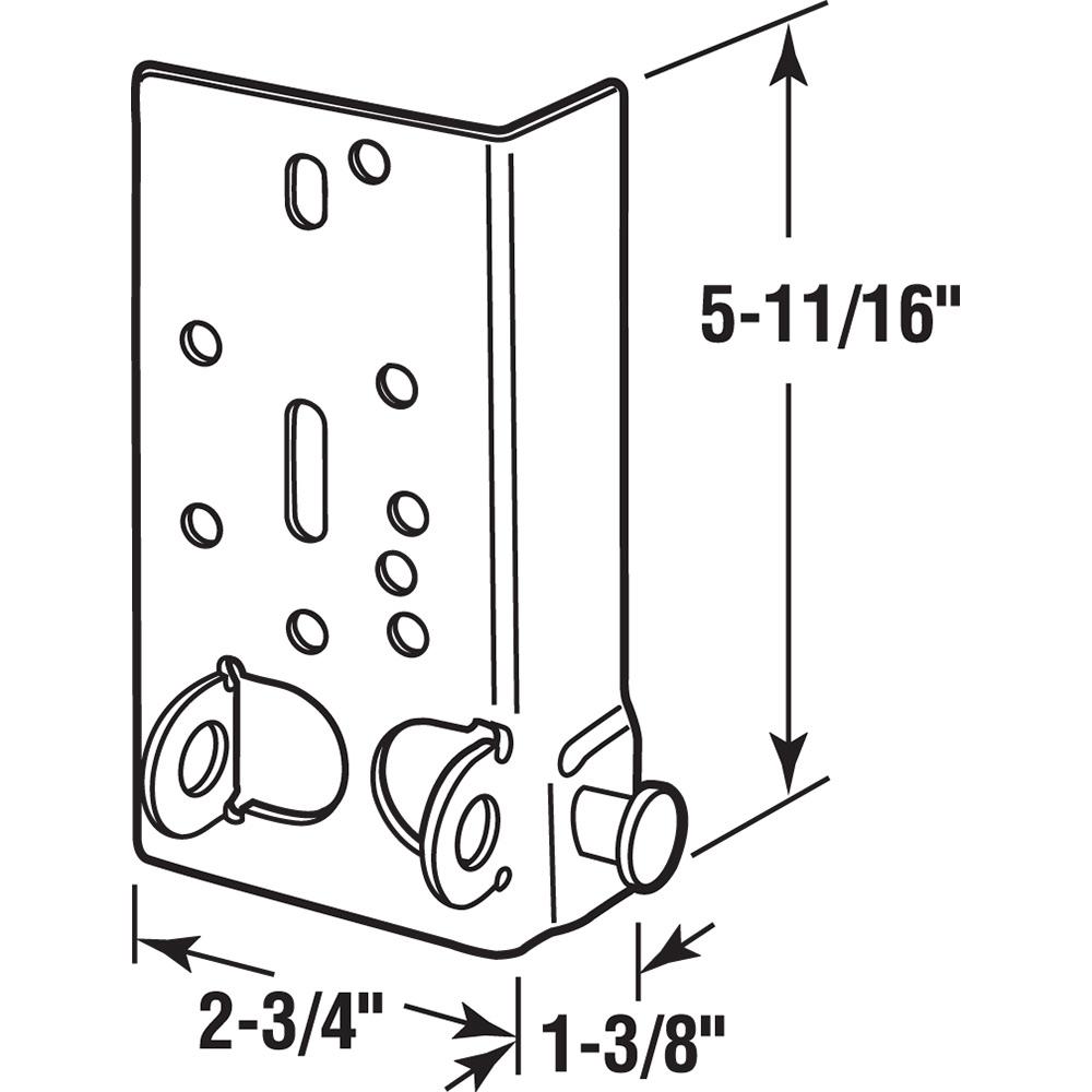 Prime Line 7 16 In Stem With Right Hand Bottom Lifting Bracket Gd