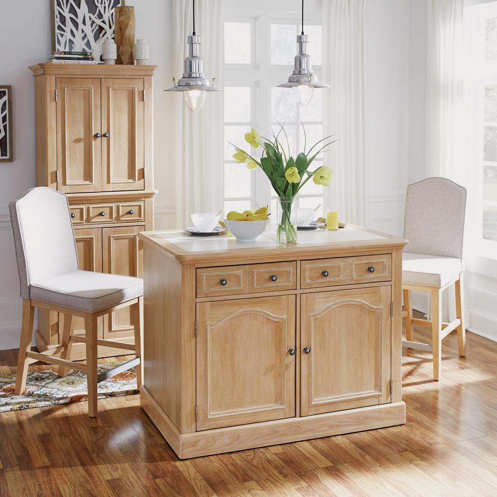 Home Styles Americana White Kitchen Island With Drop Leaf 500294 The