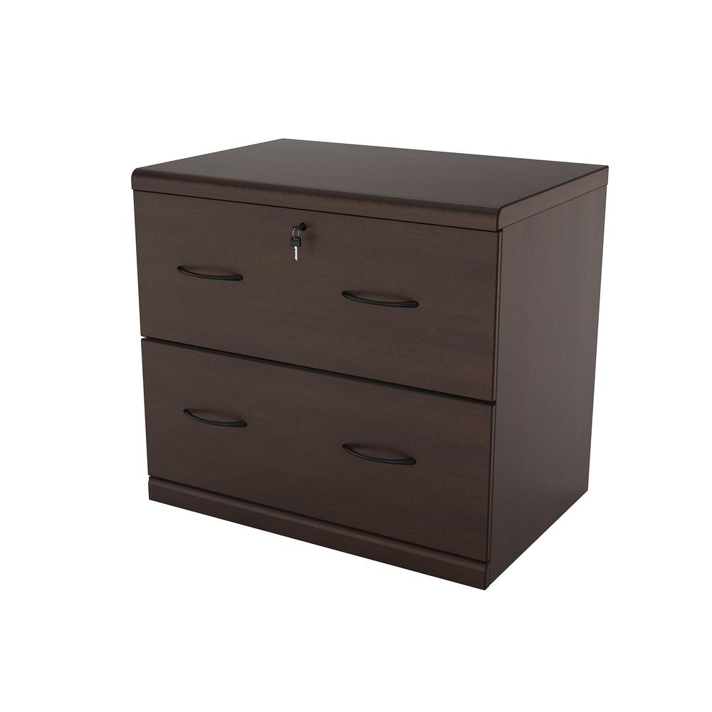 Plastic File Cabinets Home Office Furniture The Depot 2 Drawer Espresso Lateral File