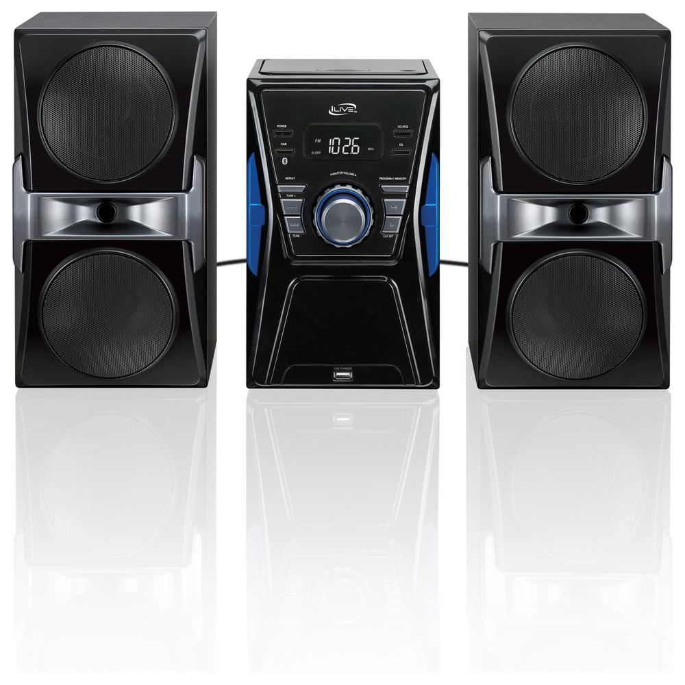 ilive bluetooth cd radio home music system