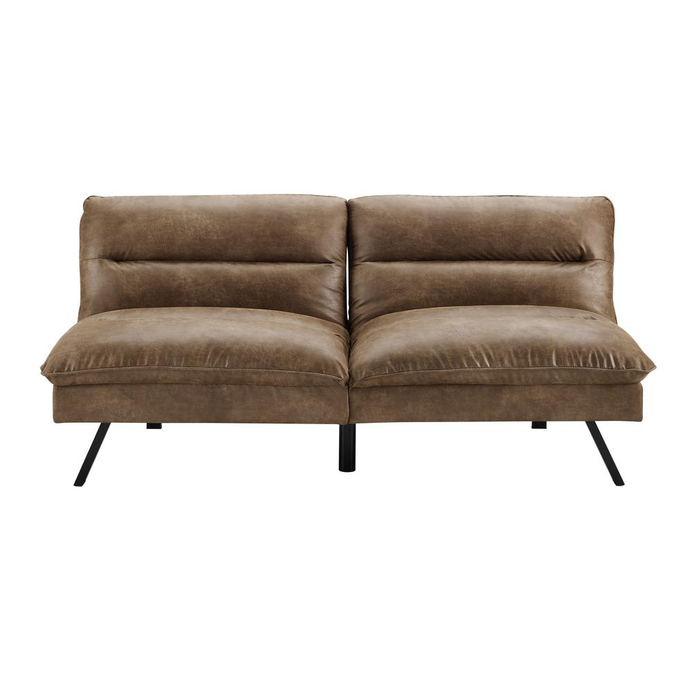 Sofas 2 Go Manhattan Convertible Sofa Brown Bomber Si Ca Man D 6