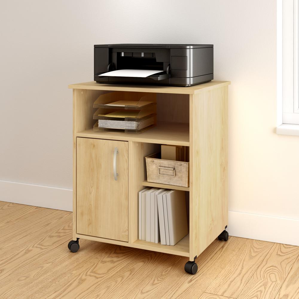 South S Wood Printer Stand Furniture The Home Depot As Natural Maple Storage System