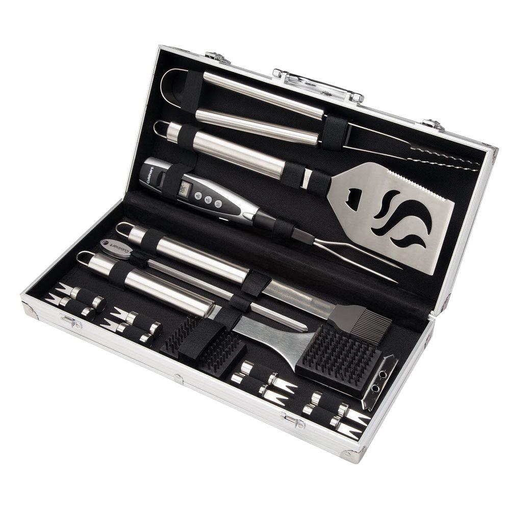 20-Piece Grilling Tool Set with Aluminum Case