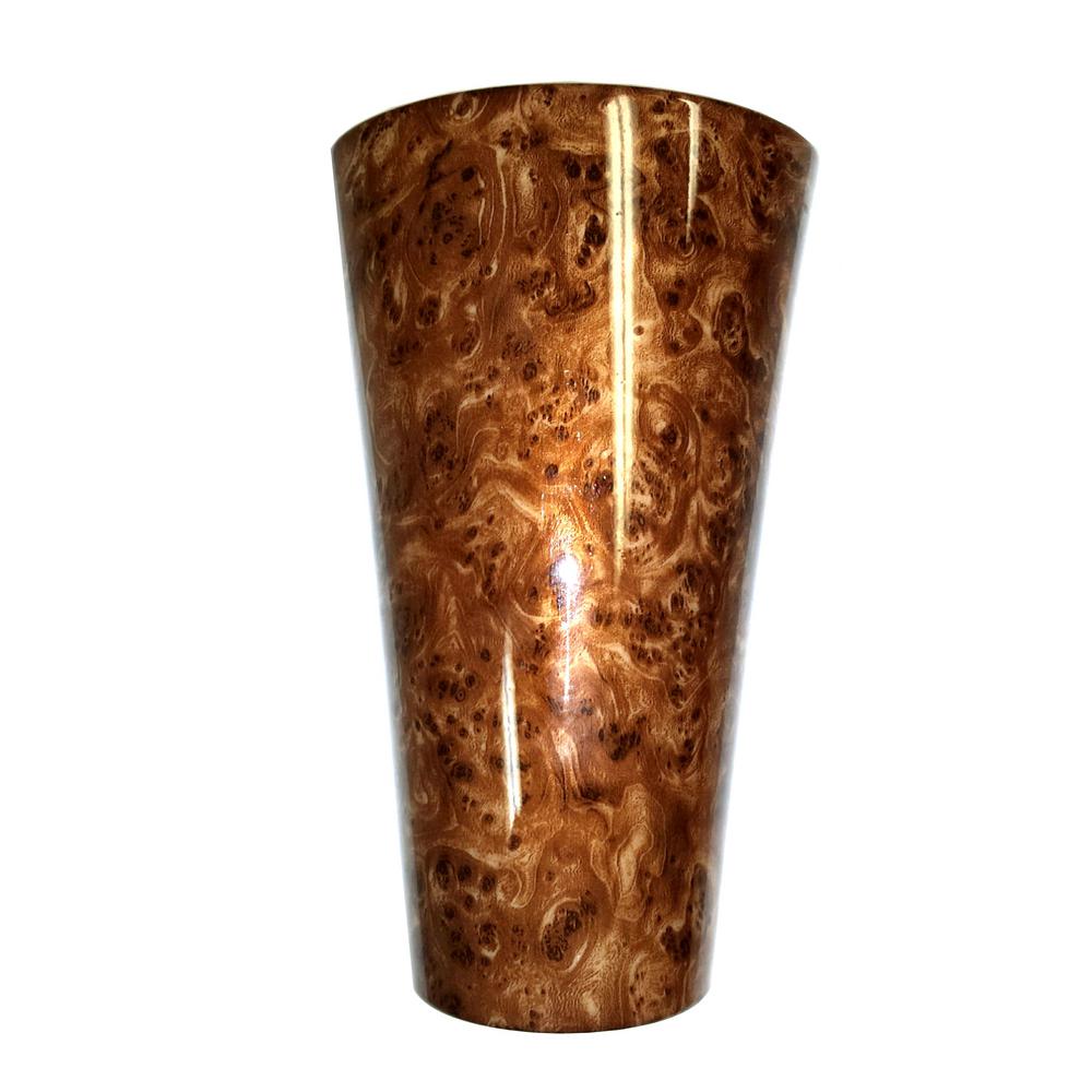 Series Burlwood Style Wall Mounted Indoor Outdoor Battery Operated 5 Led Lantern Sconce