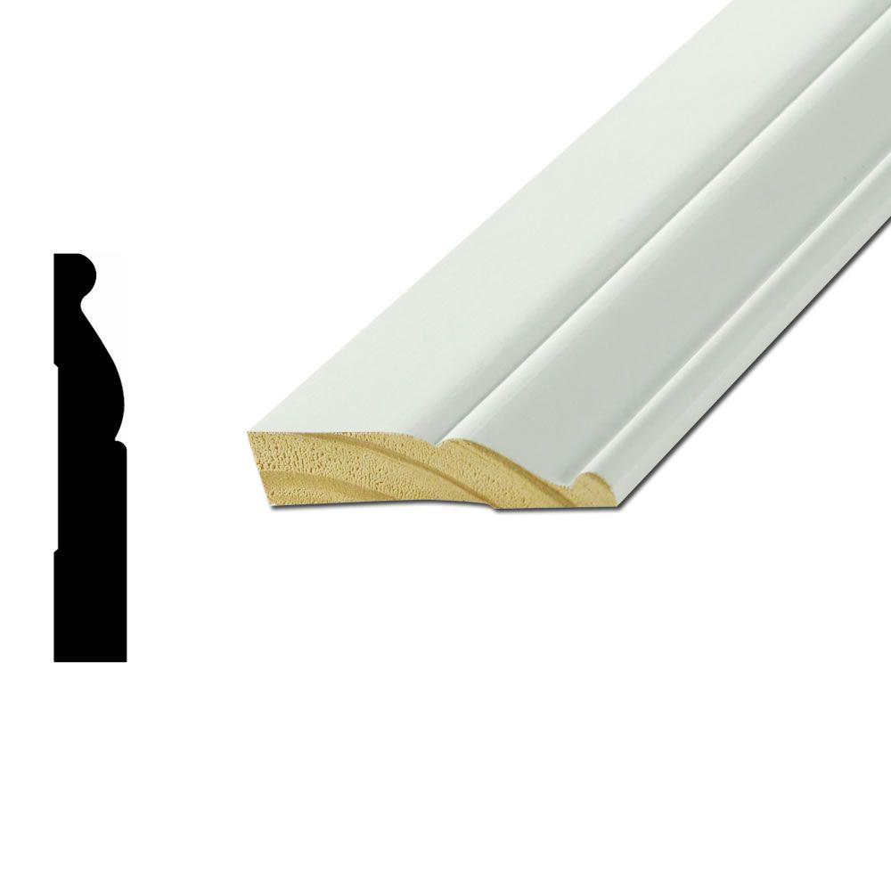 House of Fara 3/4 in. x 11/4 in. Hardwood Base Shoe Moulding595 The