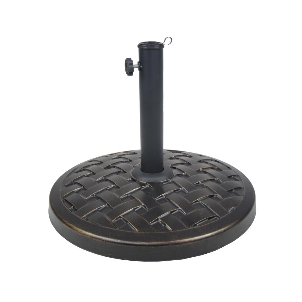 Cast Concrete Patio Umbrella Base in BlackHD4236US40AB The Home Depot