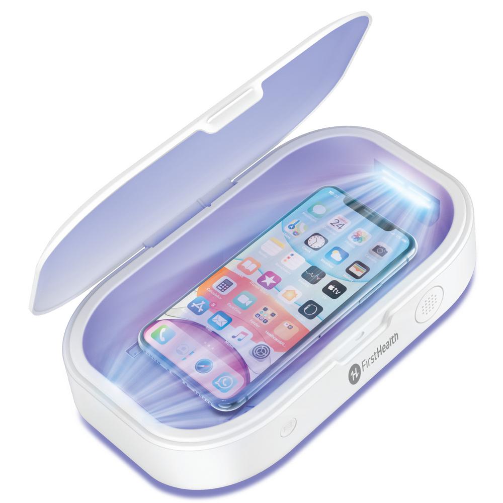 FIRSTHEALTH UVC Sanitizing Phone Charging Box with USB portFH7014 The Home Depot