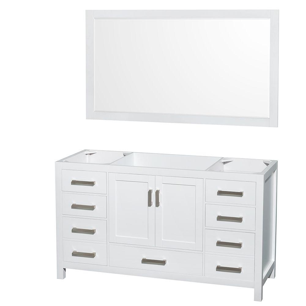 Wyndham Collection Sheffield 59 In Vanity Cabinet With 58 In