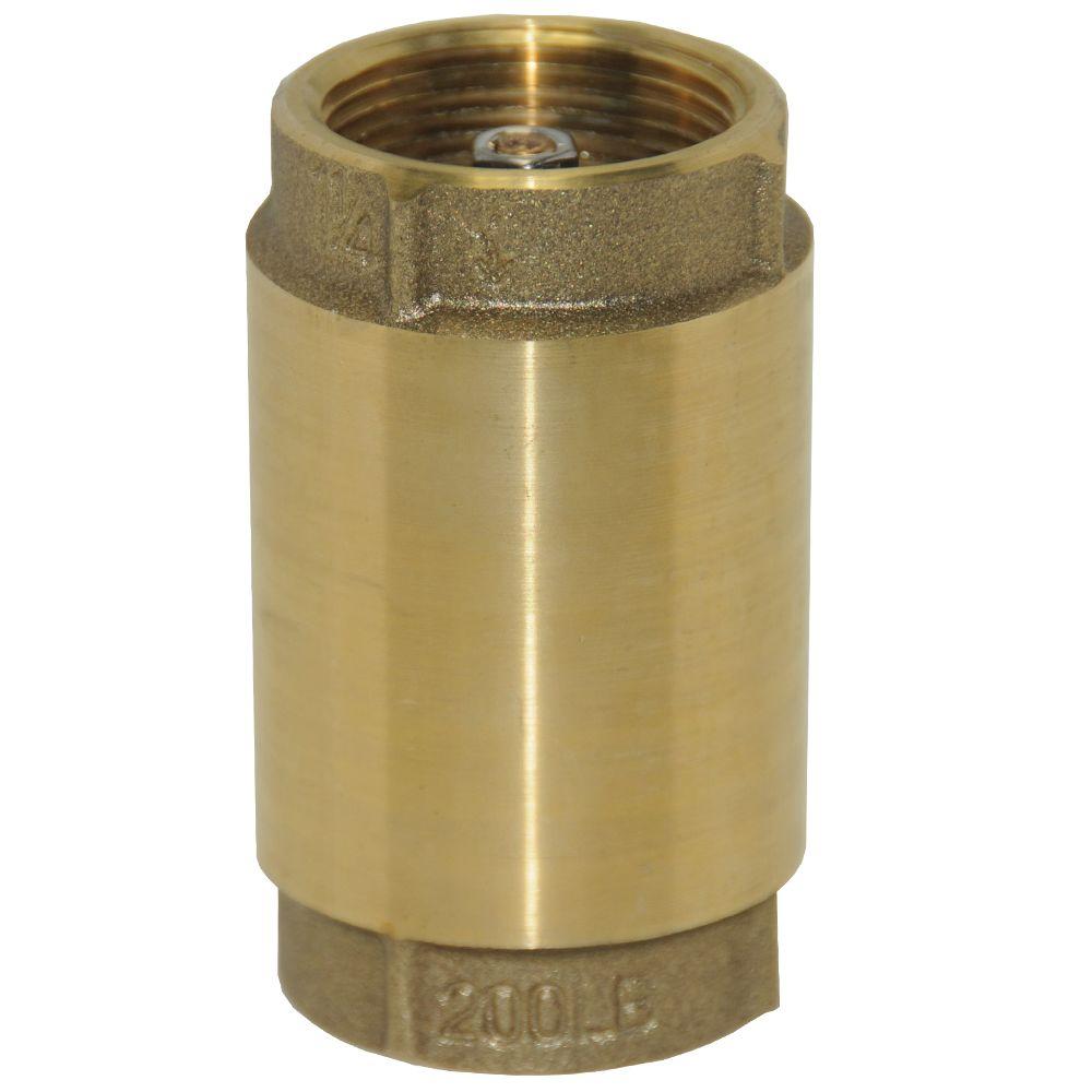 Water Source 3/4 in. Brass Check Valve-CV75NL - The Home Depot