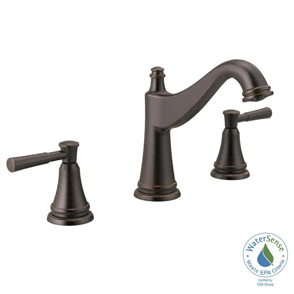 Delta Mylan 8 in. Widespread 2-Handle Bathroom Faucet in Venetian Bronze-35777LF-RB - The Home Depot