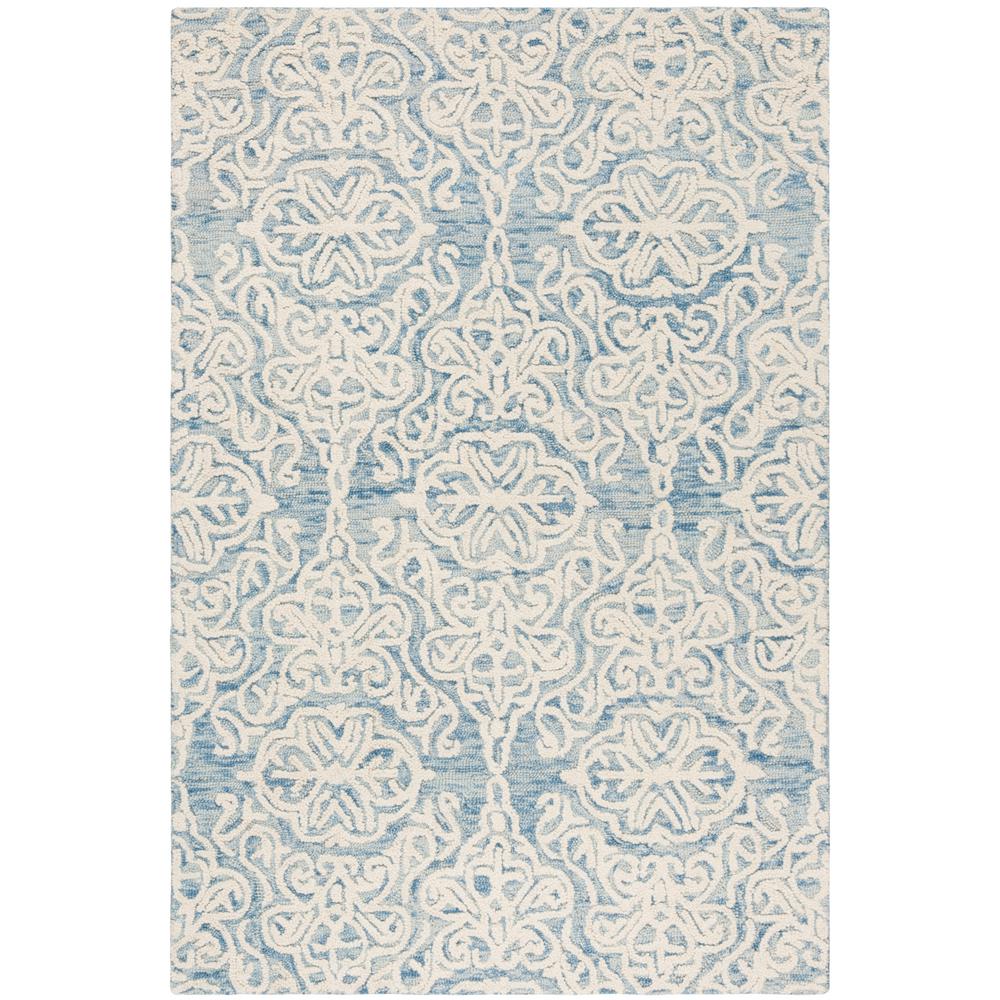 Safavieh Blossom Blue/Ivory 4 ft. x 6 ft. Area RugBLM112M4 The Home Depot