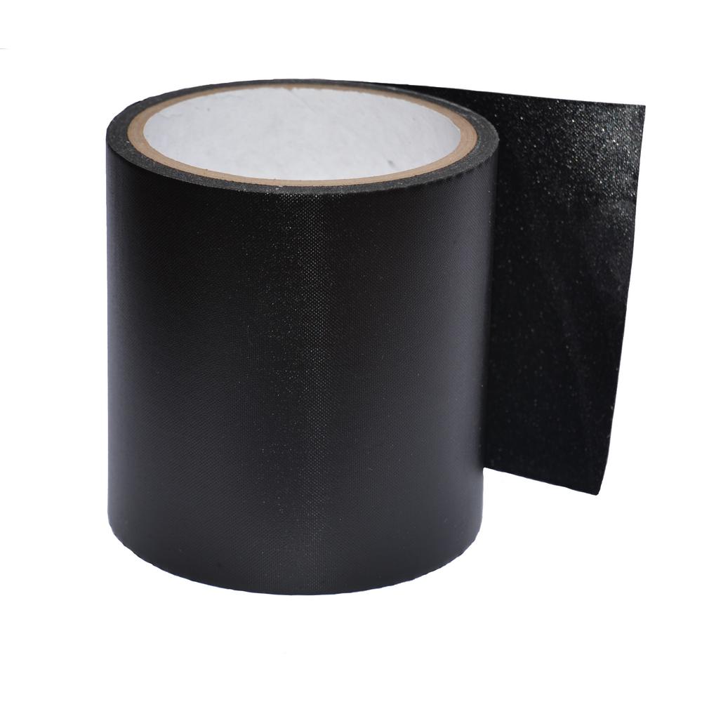 GFloor 4 in. x 30 ft. Black Indoor/Outdoor Adhesive Glass Cloth Seam