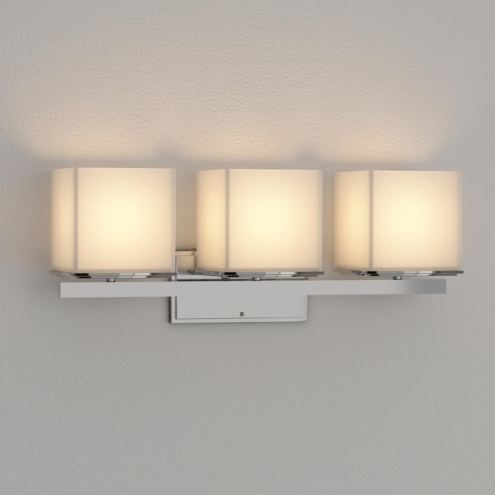 Glomar Tolosa 3 Light Polished Chrome Bath Vanity Hd 4083 Light Polished Chrome Bath Vanity