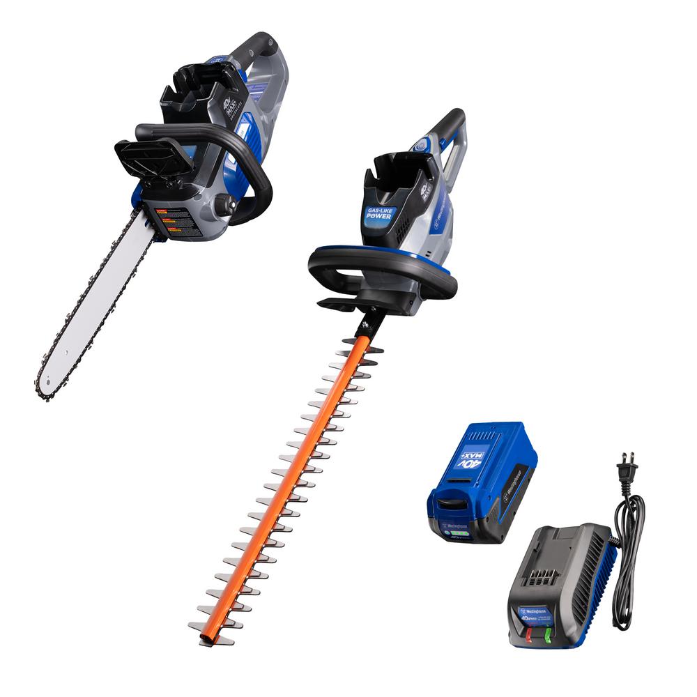 electric pole saw hedge trimmer combo