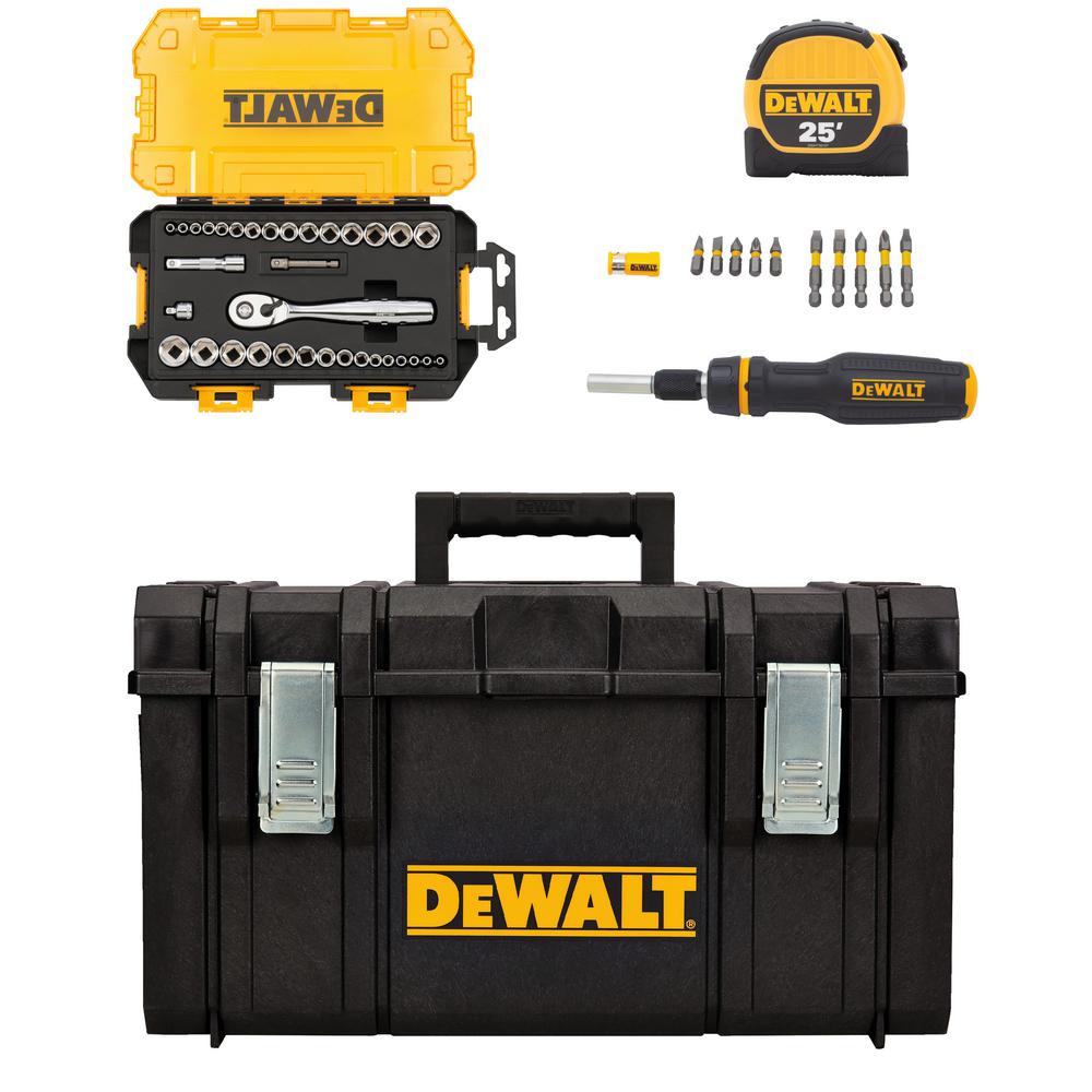 DEWALT Hand Tool Combo Kit with Tool Box (4Piece)DWST08203040757