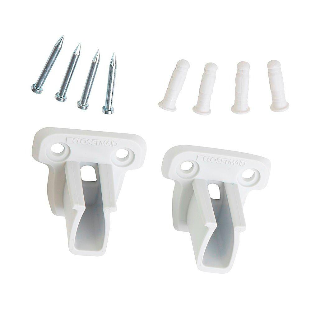 ClosetMaid 3 in. Closet Rod Side Wall Bracket (2Pack)1058 The Home