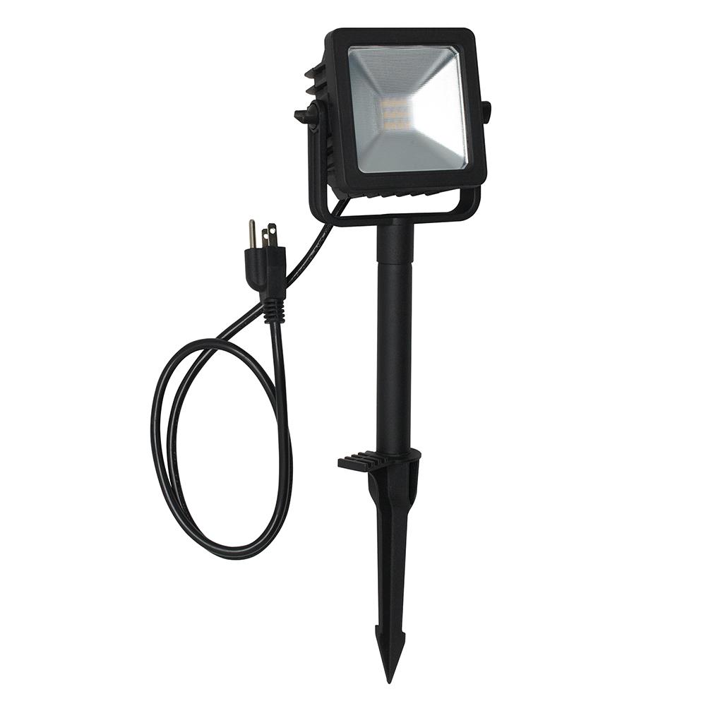 Lithonia Lighting Dusk to Dawn Black Outdoor LED Landscape Stake Light
