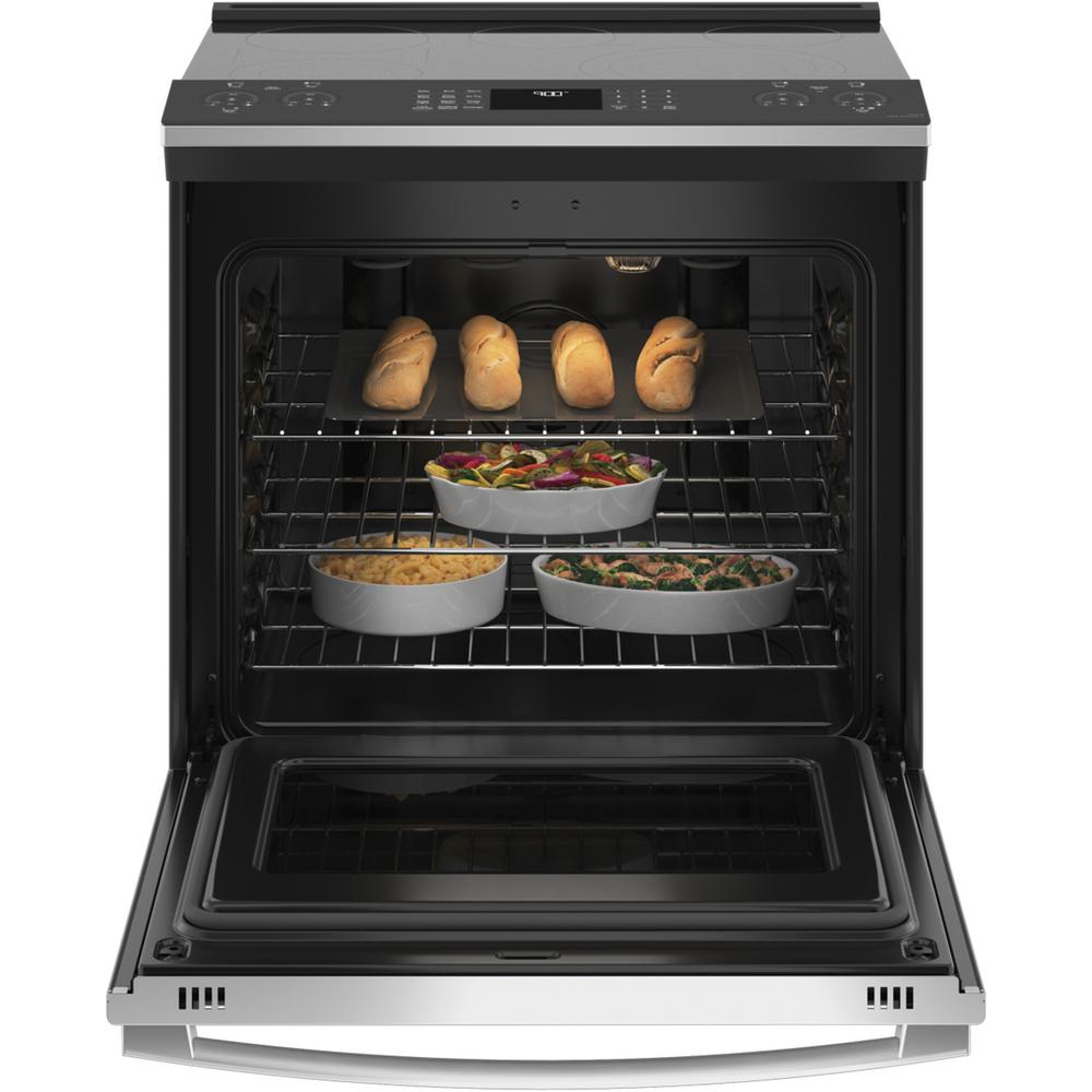 electric range with convection oven