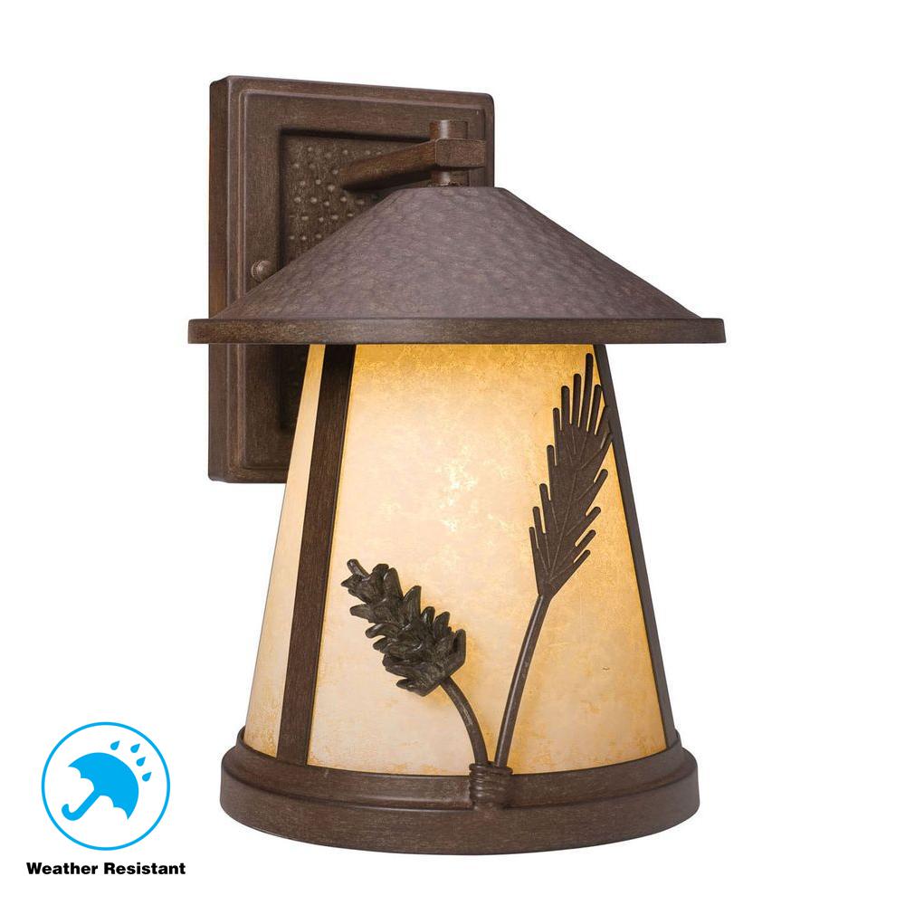  Home  Decorators  Collection  Lodge 1 Light  Weathered Spruce 