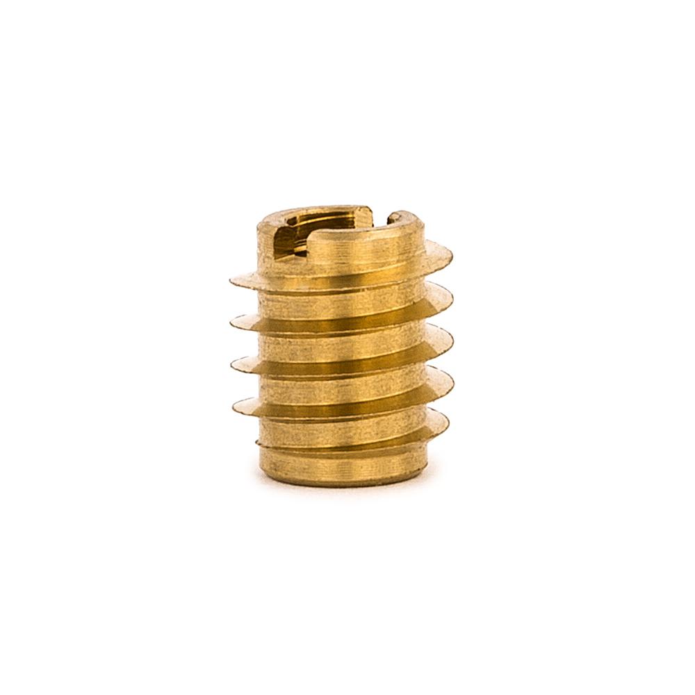 EZ LOK Threaded Insert for Hard Wood, Brass, 3 mm x 0.5 Internal