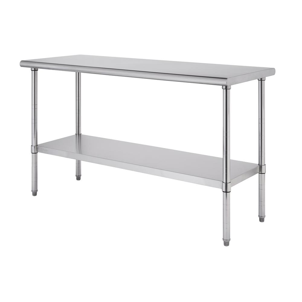 TRINITY EcoStorage 72 in. x 24 in. Stainless Steel NSF Kitchen Utility