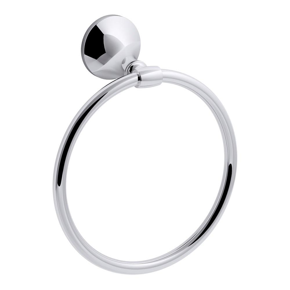 KOHLER Elliston Towel Ring in Polished ChromeKR72786CP The Home Depot