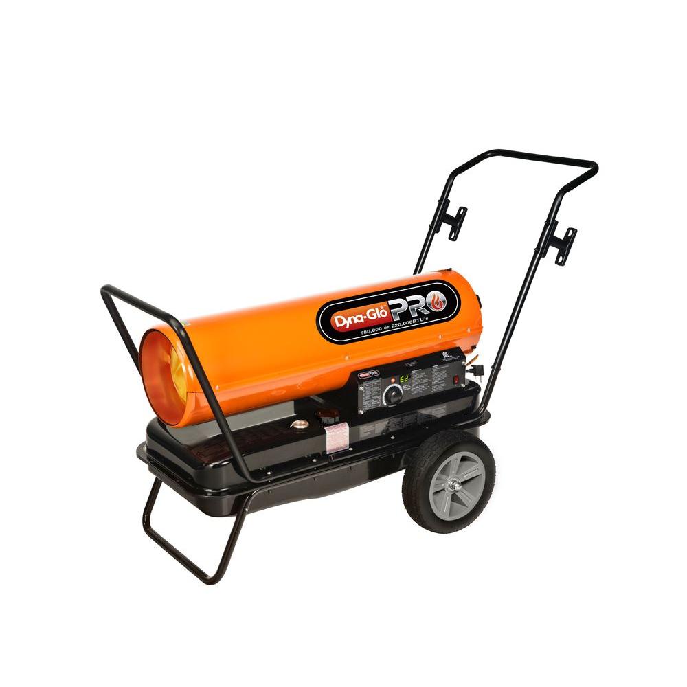 DynaGlo Pro 180K or 220K BTU ForcedAir Kerosene Portable Heater