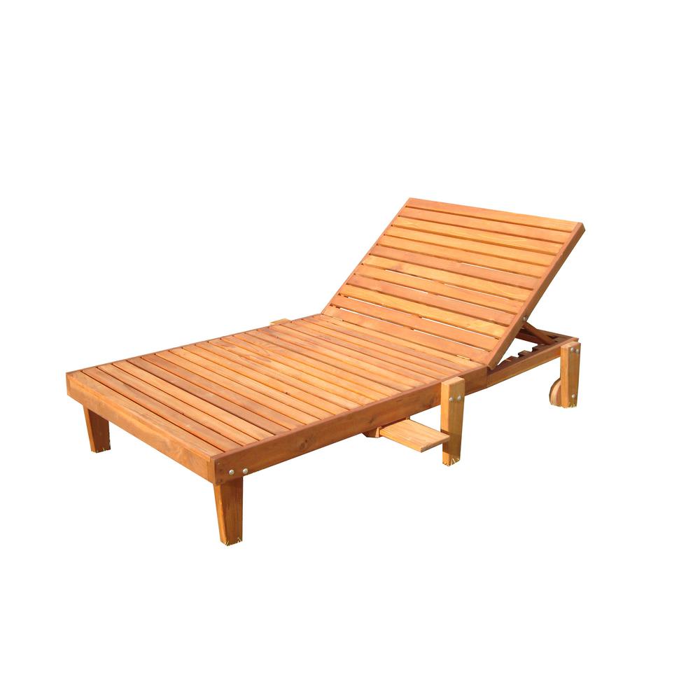  Wide Summer 1905 Super Deck Redwood Outdoor Chaise Lounge