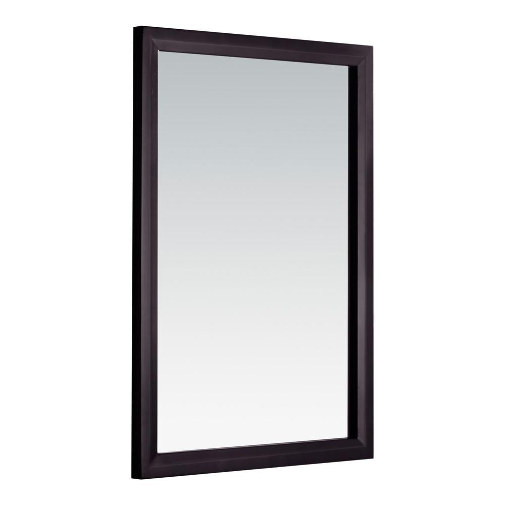Simpli Home Urban Loft 30 in. L x 22 in. W Framed Wall Mirror in Dark Espresso BrownNLURBANM