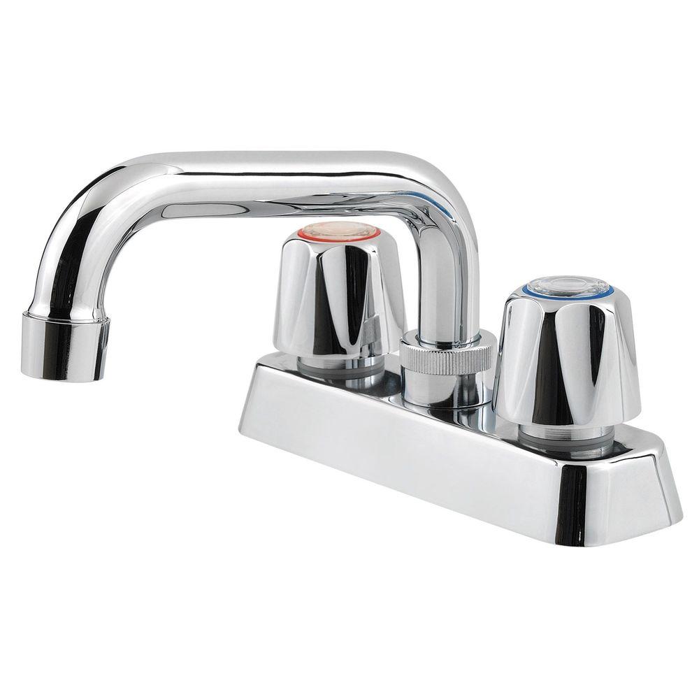 Pfister Pfirst Series 2 Handle Utility Faucet In Polished Chrome