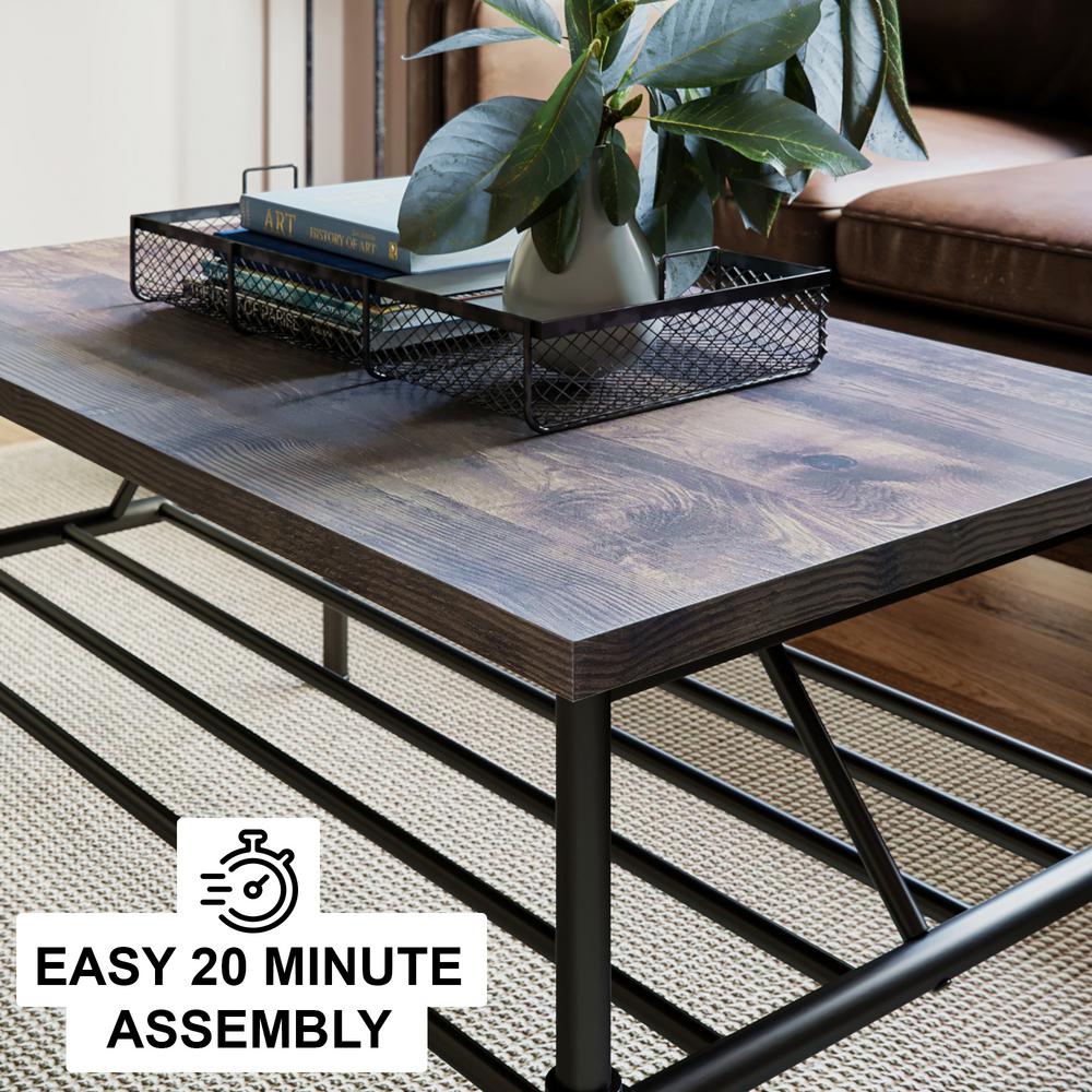 41 Inch Matte Metal Frame Nathan James 31301 Ma Industrial Pipe Coffee Table Rustic Gray Black Talkingbread Co Il - Nathan James Coffee Tables 41 Inch Matte Metal Frame Nathan James 31301 Ma Industrial Pipe Coffee Table Rustic Gray Black Talkingbread Co Il - Nathan James Coffee Tables