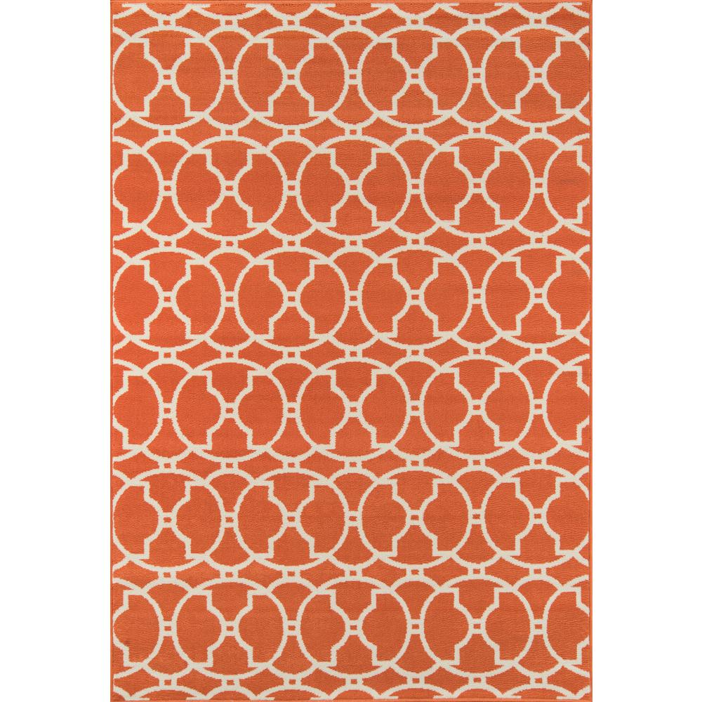 Nourison Delos Orange 8 ft. x 11 ft. Indoor/Outdoor Area Rug207678