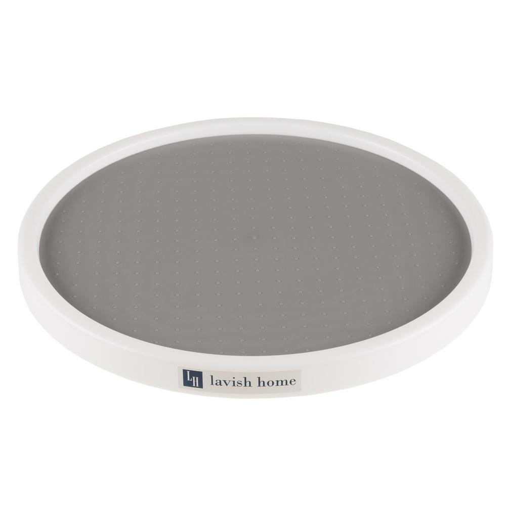 Lavish Home 12 In X 1 Plastic And Rubber Lazy Susan Plastic And Rubber Lazy Susan Turntable