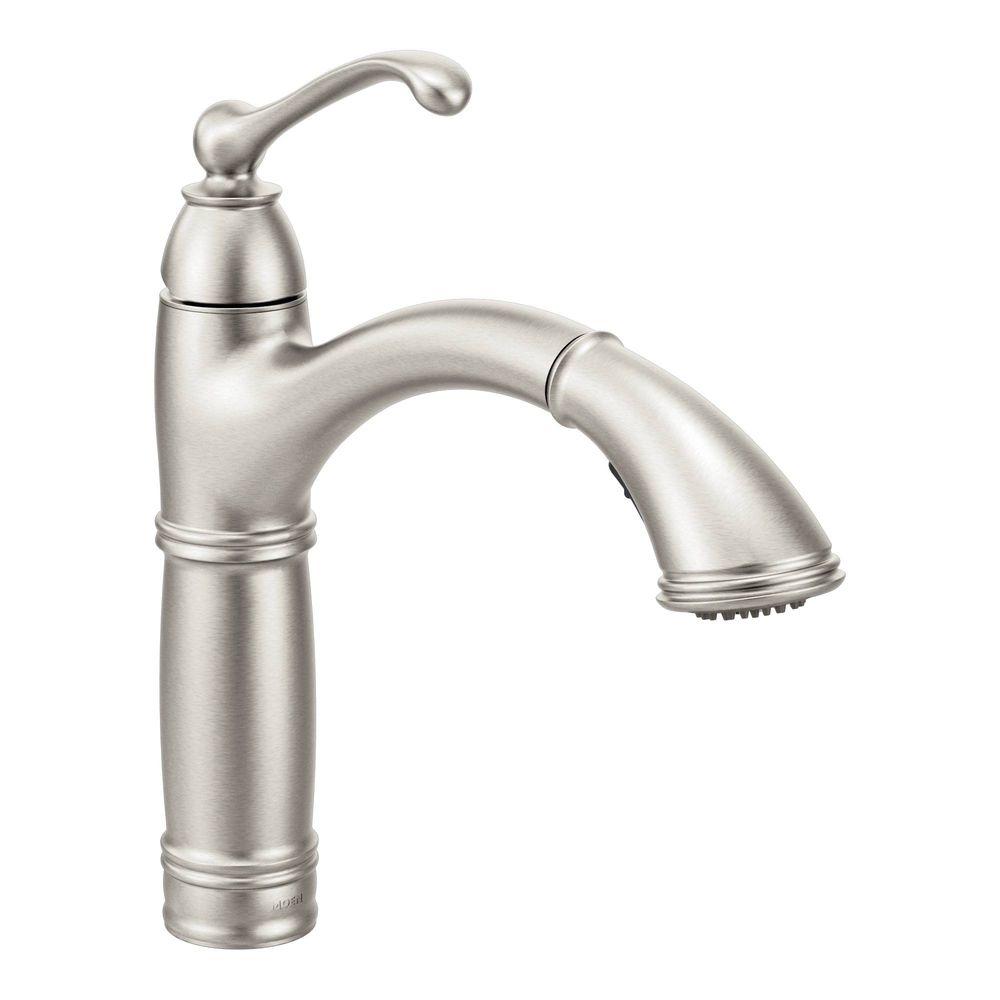 Moen Brantford Single Handle Pull Out Sprayer Kitchen Faucet With