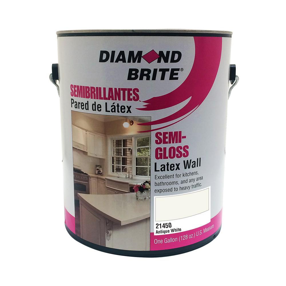Diamond Brite Paint 1 gal. Antique White SemiGloss Latex Interior